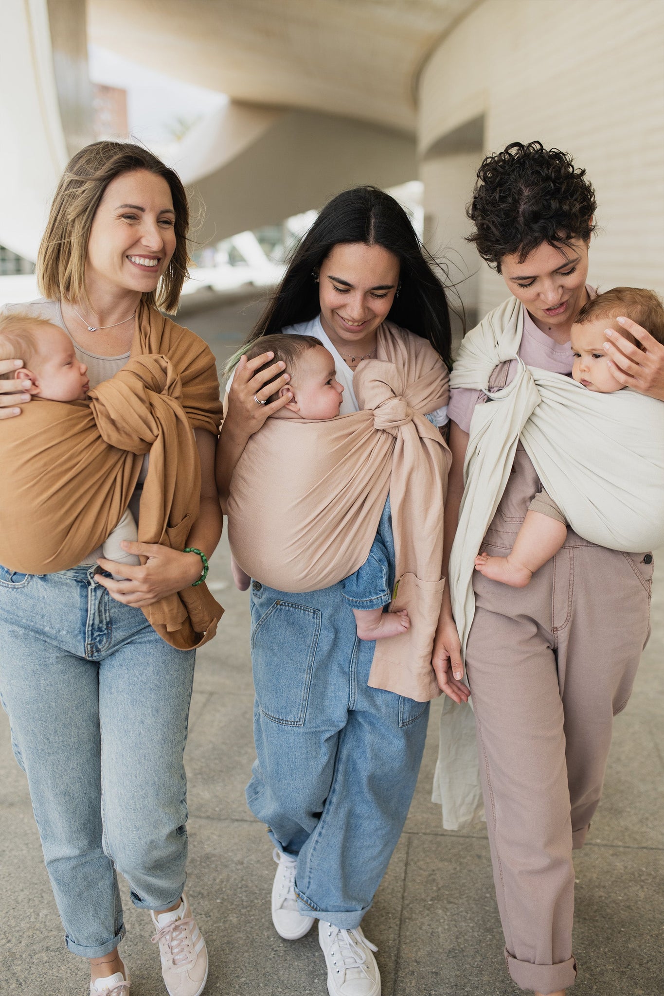 Boba Ring Sling Baby Carrier Rye Brown