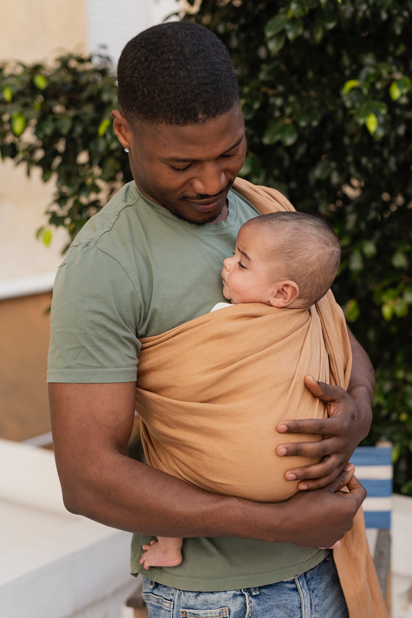 Boba Ring Sling Baby Carrier Rye Brown