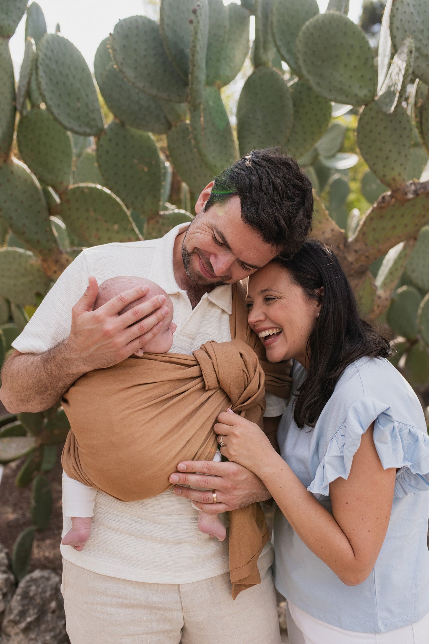 Boba Ring Sling Baby Carrier Rye Brown