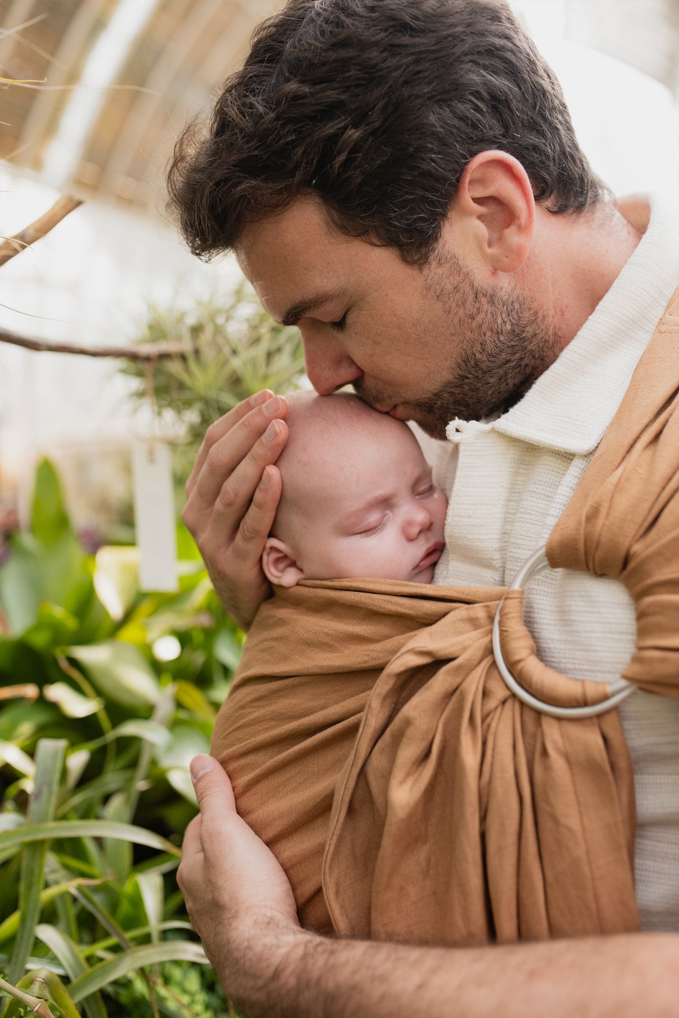 Boba Ring Sling Baby Carrier Rye Brown