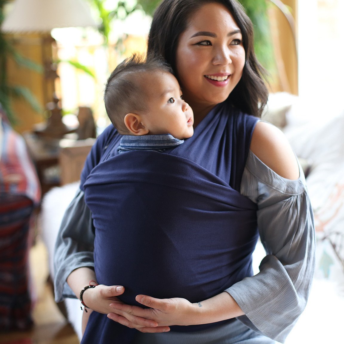 Boba Baby Wrap Carrier Navy Blue